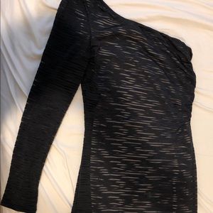 One Shoulder/Sleeve Dress